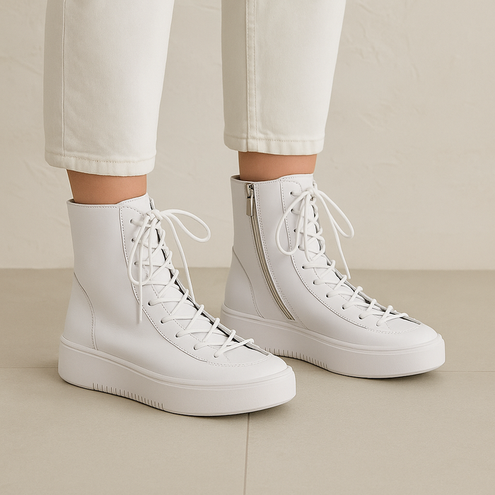 DJANGO & JULIETTE LAINEE WHITE - Women Boots - Collective Shoes 