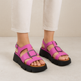 Load image into Gallery viewer, LE SANSA  HINDI HOT PINK - Women Sandals - Collective Shoes 
