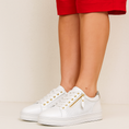 Load image into Gallery viewer, ALFIE & EVIE PINNY WHITE GOLD - Women Sneakers - Collective Shoes 
