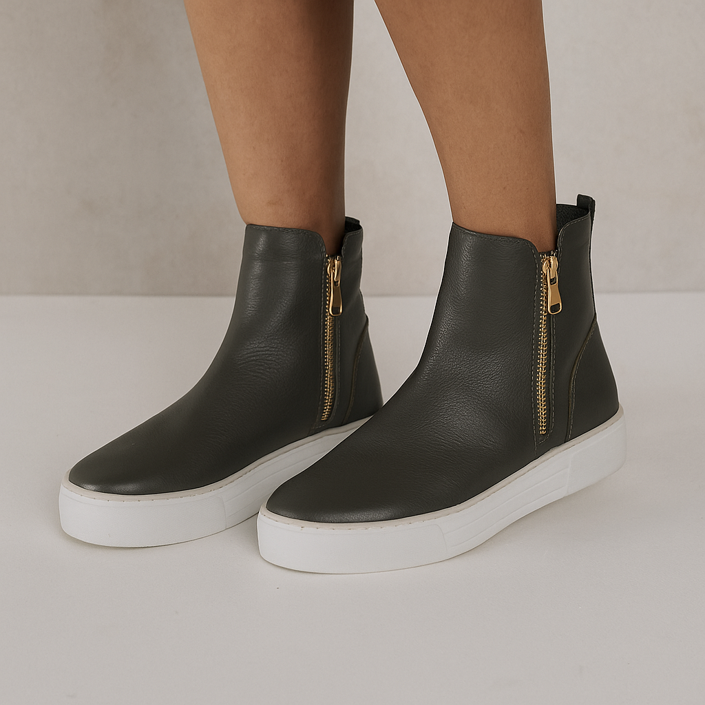 DJANGO & JULIETTE FULCAST OLIVE - Women boots - Collective Shoes 