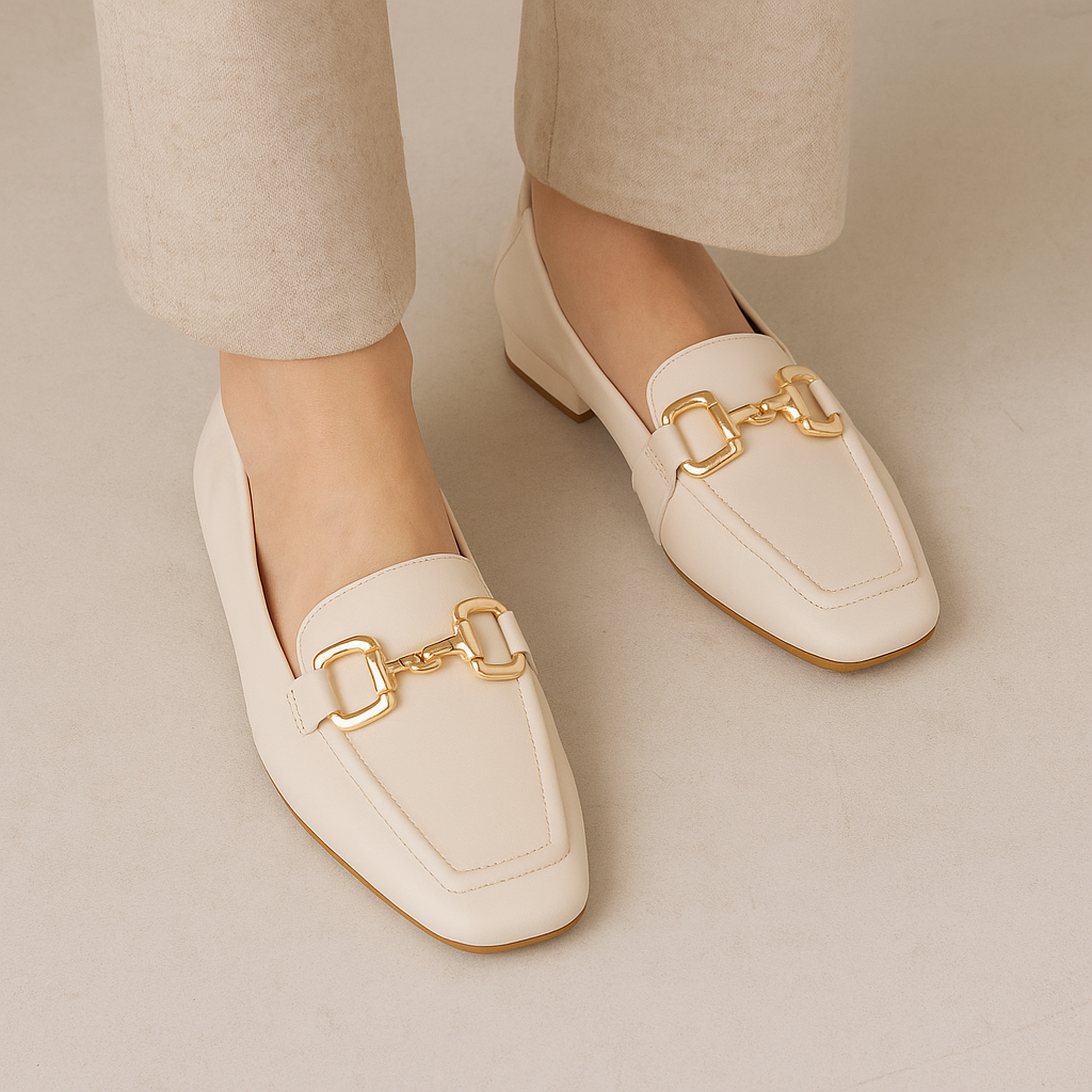 TAMARA LONDON BORGE MARSHMELLOW - Women Belle Flats - Collective Shoes 
