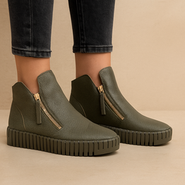 DJANGO & JULIETTE BADOL OLIVE - Women Boots - Collective Shoes 