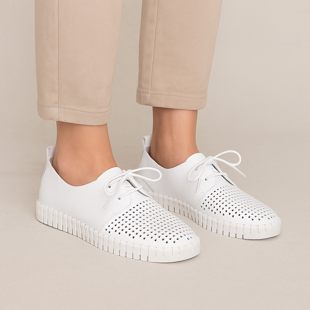 DJANGO & JULIETTE HUSTON WHITE - Women Sneakers - Collective Shoes 