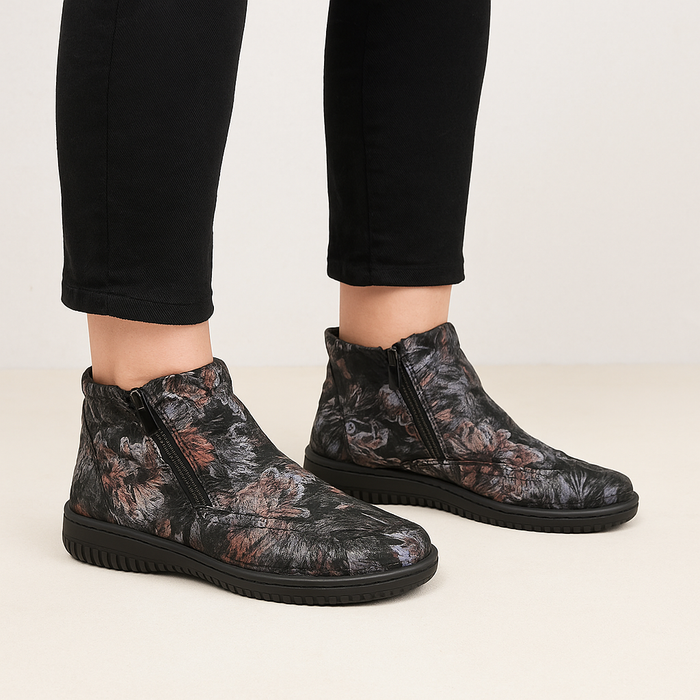 CABELLO CP522-32 BLACK PRINT - Women Boots - Collective Shoes 