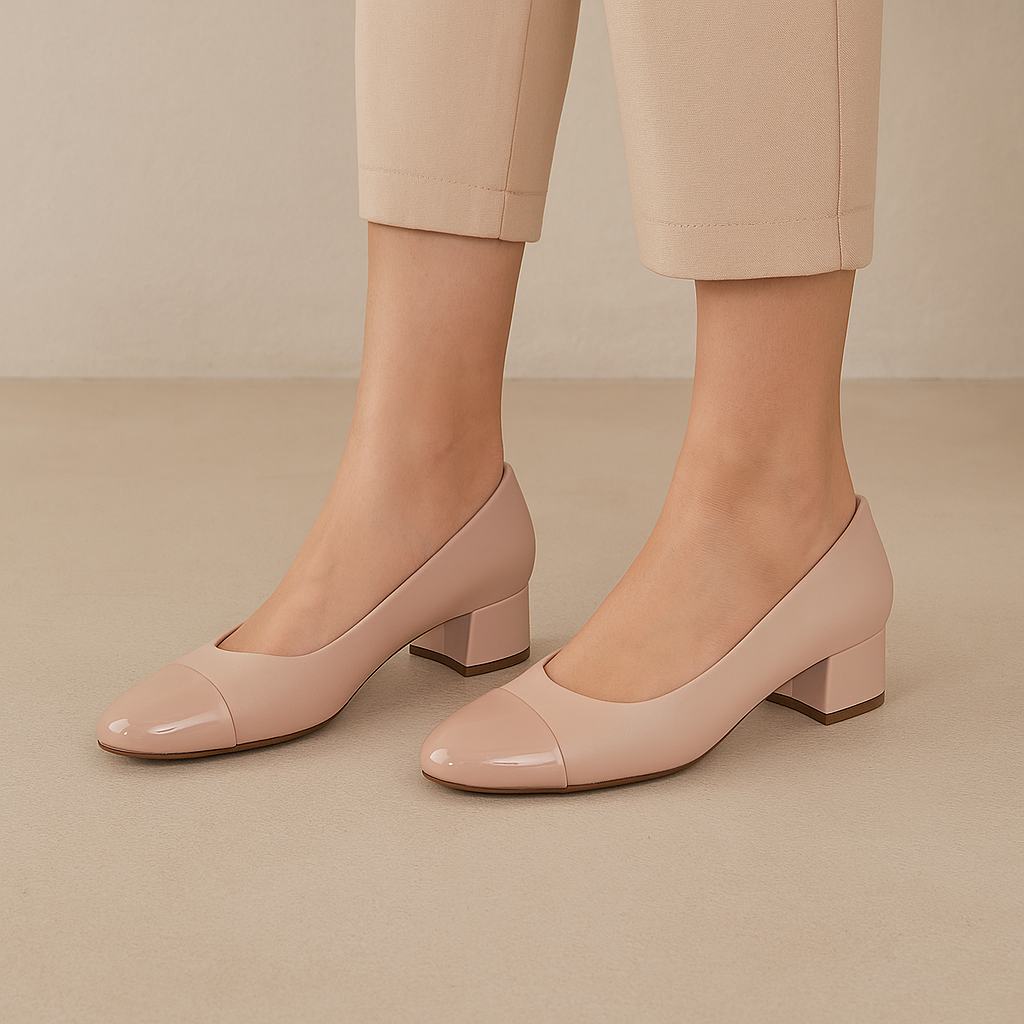 LE SANSA ELISKA NUDE PATENT - Women Heels - Collective Shoes 