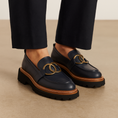 Load image into Gallery viewer, EOS ABBI NAVY - Women Loafers - Collective Shoes 
