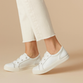 Load image into Gallery viewer, ZIERA ASCOTT WHITE SILVER - Women Sneakers - Collective Shoes 
