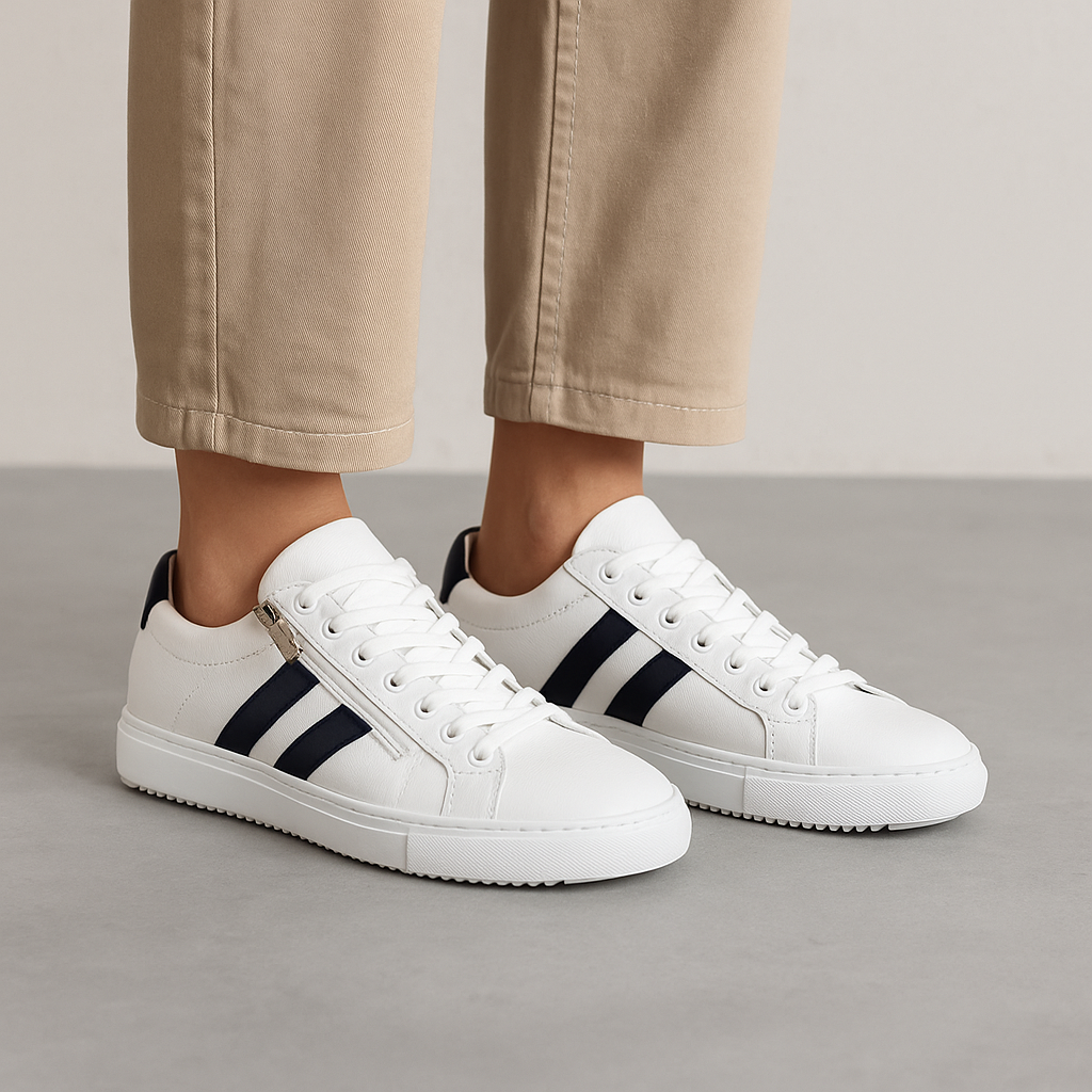 CABELLO ULTIMATE WHITE NAVY - Women sneakers - Collective Shoes 