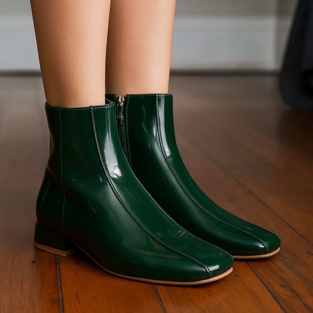LE SANSA SASHA BOTTLE GREEN - Women Boots - Collective Shoes 