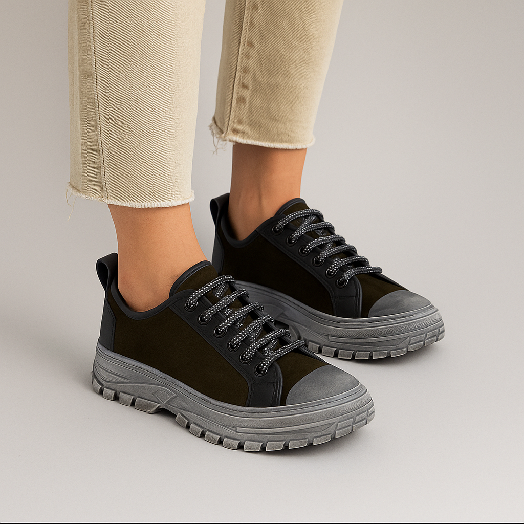 LE SANSA ROCKY FOREST GREEN - Women sneakers - Collective Shoes 