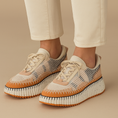 Load image into Gallery viewer, DJANGO & JULIETTE COPEN LATTE MULTI - Women Sneakers - Collective Shoes 

