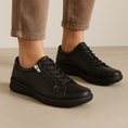 Load image into Gallery viewer, ZIERA SOLAR BLACK/BLACK SOLE - Women sneakers - Collective Shoes 
