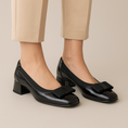 Load image into Gallery viewer, MILA RAINE BING BLACK PATENT - Women Heels - Collective Shoes 
