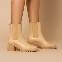 DJANGO & JULIETTE ZOZO CAPPUCCINO - Women Boots - Collective Shoes 