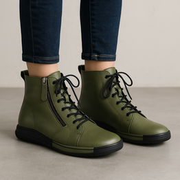 LE SANSA VINO OLIVE - Women BOOTS - Collective Shoes 