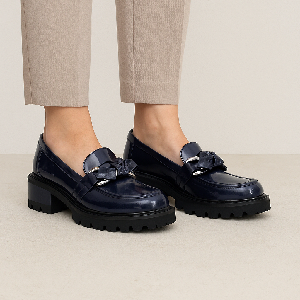BRESLEY DOBBIE INKY PAT - Women Loafers - Collective Shoes 
