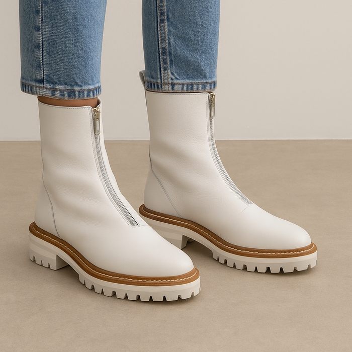 DJANGO & JULIETTE FAYCEY WHITE - Women Boots - Collective Shoes 