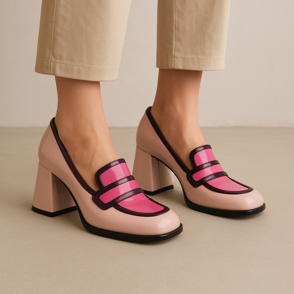 TAMARA LONDON BERGEN PINK MULTI - Women Heels - Collective Shoes 