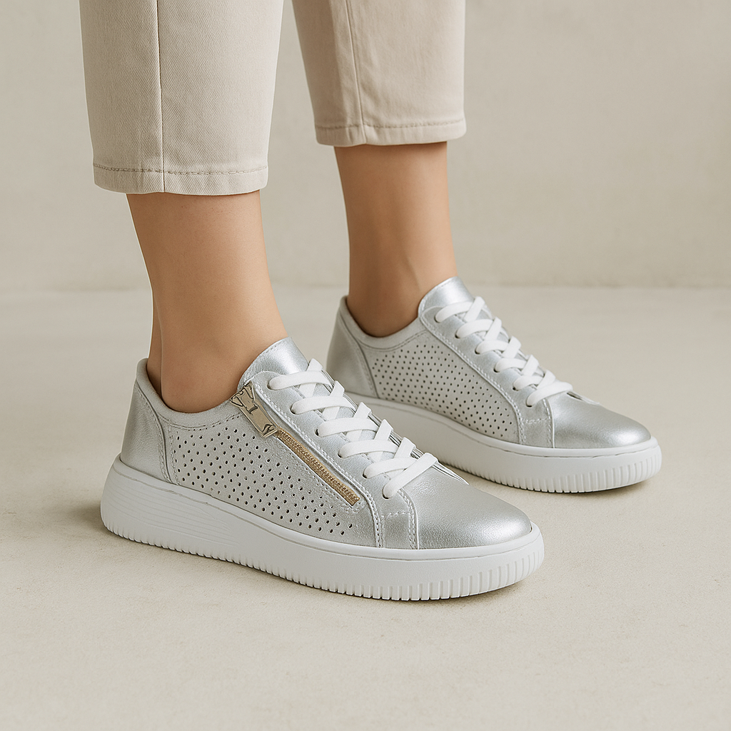 NAKED ARCHES NOBLE 02 SILVER - Women Sneakers - Collective Shoes 