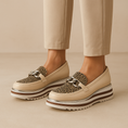 Load image into Gallery viewer, ALFIE & EVIE HITCH CREAM COMBO - Women Loafers - Collective Shoes 
