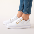 Load image into Gallery viewer, ALFIE & EVIE PINNET WHITE - Women Sneakers - Collective Shoes 
