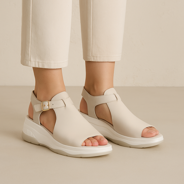 DJANGO & JULIETTE OCKS IVORY - Women Sandals - Collective Shoes 