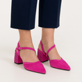 Load image into Gallery viewer, DJANGO & JULIETTE LAHTI FUCHSIA SUEDE - Women Heels - Collective Shoes 
