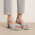 Load image into Gallery viewer, BRESLEY SAM SILVER - Women Heels - Collective Shoes 
