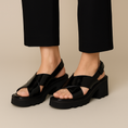 Load image into Gallery viewer, LE SANSA FRANCE BLACK - Women Sandals - Collective Shoes 
