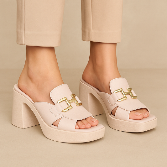 TAMARA LONDON BASS NUDE - Women Heels - Collective Shoes 