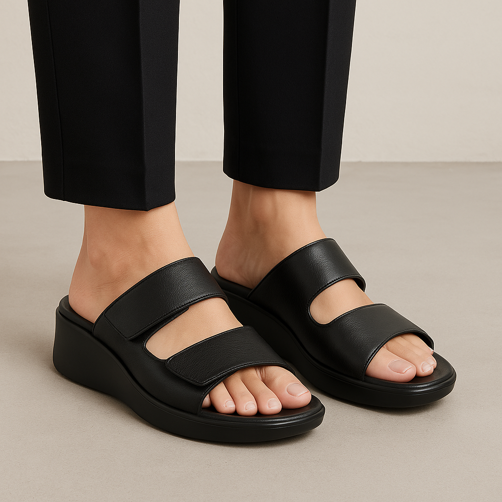 HUSH PUPPIES SPECTACULAR BLACK - Women Slides - Collective Shoes 
