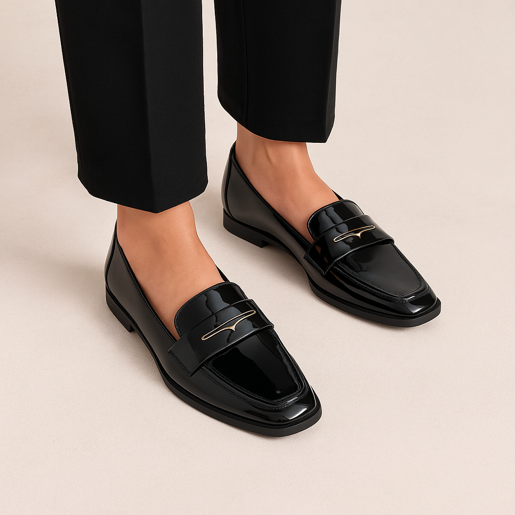 HUSH PUPPIES ZABRINA BLACK PATENT - Women Loafers - Collective Shoes 