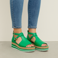 Load image into Gallery viewer, DJANGO & JULIETTE ALEXYS EMERALD - Women Sandals - Collective Shoes 
