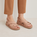 Load image into Gallery viewer, DJANGO & JULIETTE UBARI CAFE - Women Sandals - Collective Shoes 
