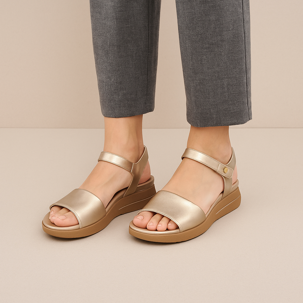 HUSH PUPPIES KAZUMI SOFT GOLD - Women Sandals - Collective Shoes 
