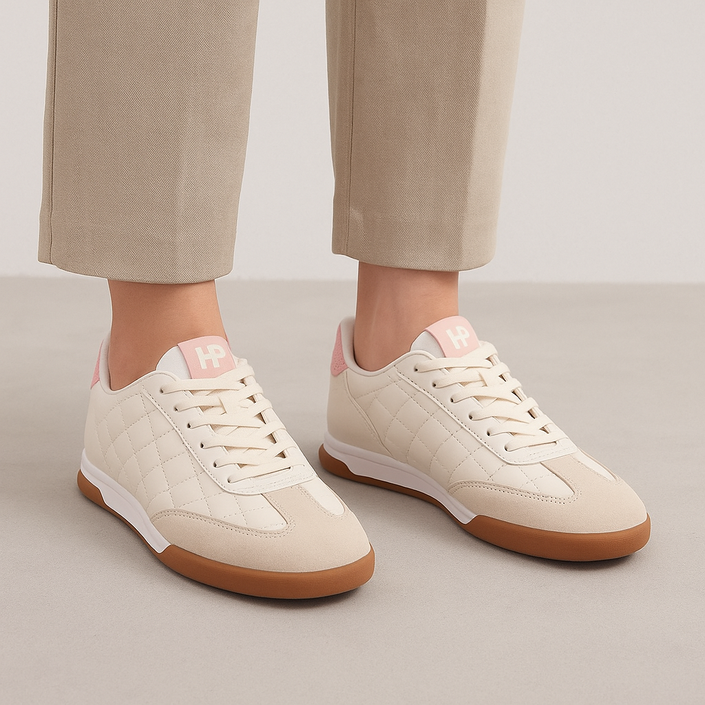 HUSH PUPPIES FEMME IVORY PALE ROSE - Women Sneakers - Collective Shoes 