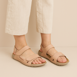 ZIERA YELLOH ALMOND - Women Sandals - Collective Shoes 