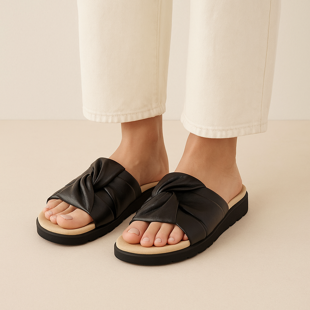 ZIERA NULLA BLACK - Women slippers - Collective Shoes 