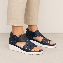 DJANGO & JULIETTE JELODYS NAVY - Women Sandals - Collective Shoes 