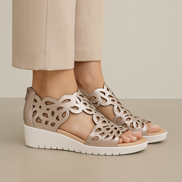 DJANGO & JULIETTE JELODYS PLATINO - Women Sandals - Collective Shoes 