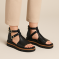 Load image into Gallery viewer, DJANGO & JULIETTE SORENS BLACK - Women Sandals - Collective Shoes 
