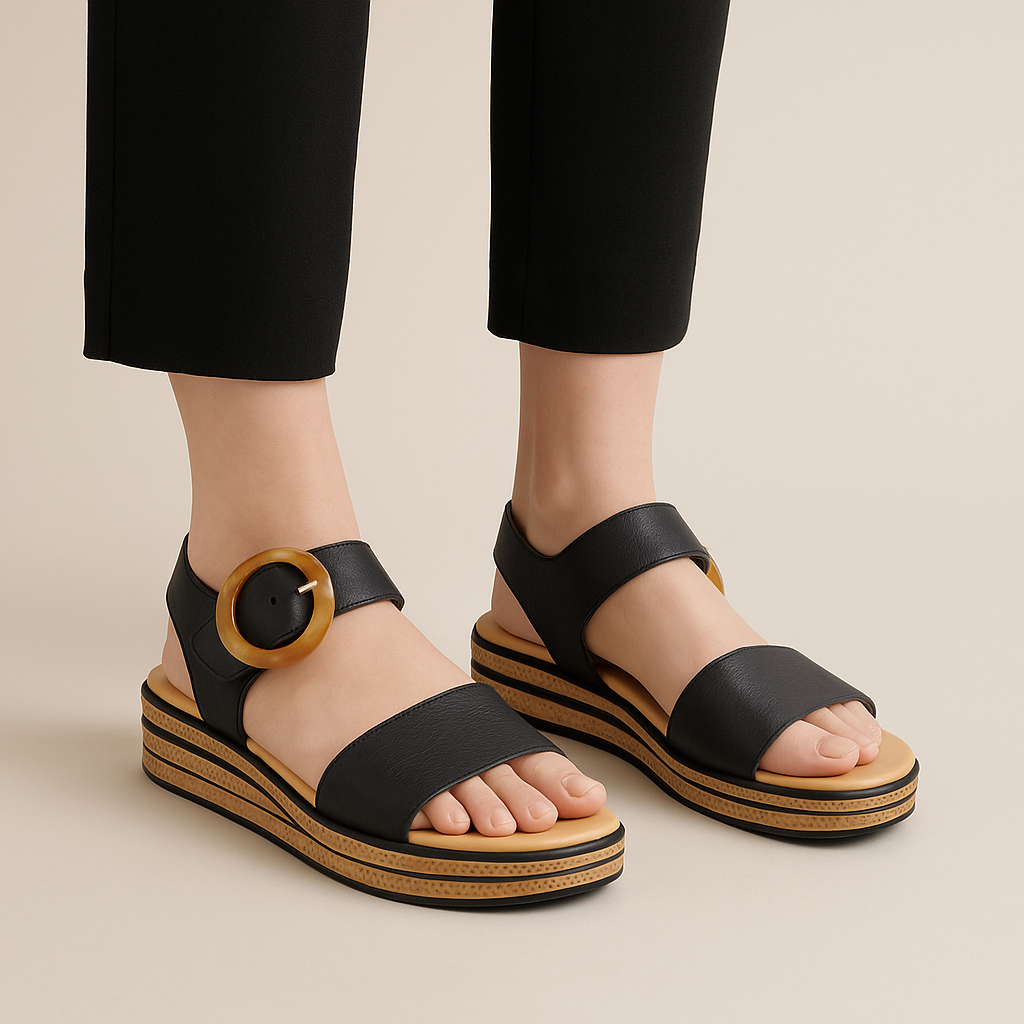 DJANGO & JULIETTE CUBBIE BLACK - Women Sandals - Collective Shoes 