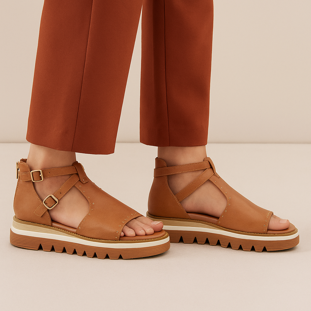 DJANGO & JULIETTE SORENS TAN - Women Sandals - Collective Shoes 