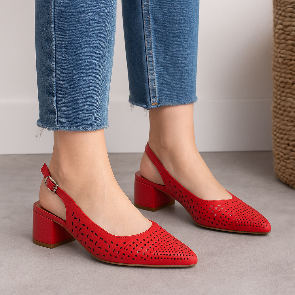 LE SANSA DRUSILLA RED - Women Sandals - Collective Shoes 