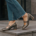 Load image into Gallery viewer, NAKED ARCHES CIDER GREY PATENT - Women Heels - Collective Shoes 
