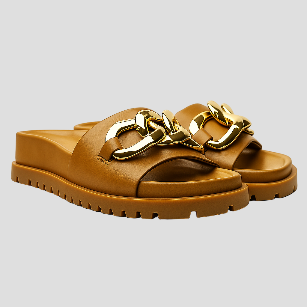 DJANGO & JULIETTE UBECCA TAN - Women slippers - Collective Shoes 
