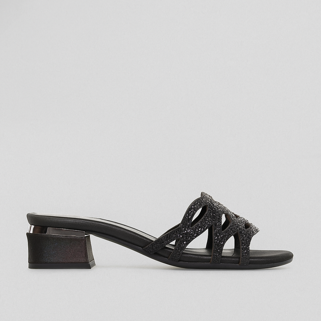 DJANGO & JULIETTE TIMUR BLACK - Women Mules - Collective Shoes 