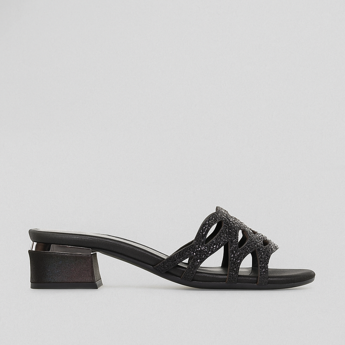 DJANGO & JULIETTE TIMUR BLACK - Women Mules - Collective Shoes 