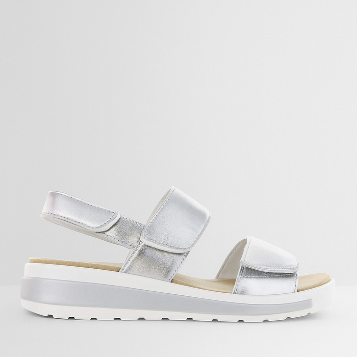 ZIERA GARLIN SILVER - Women Sandals - Collective Shoes 