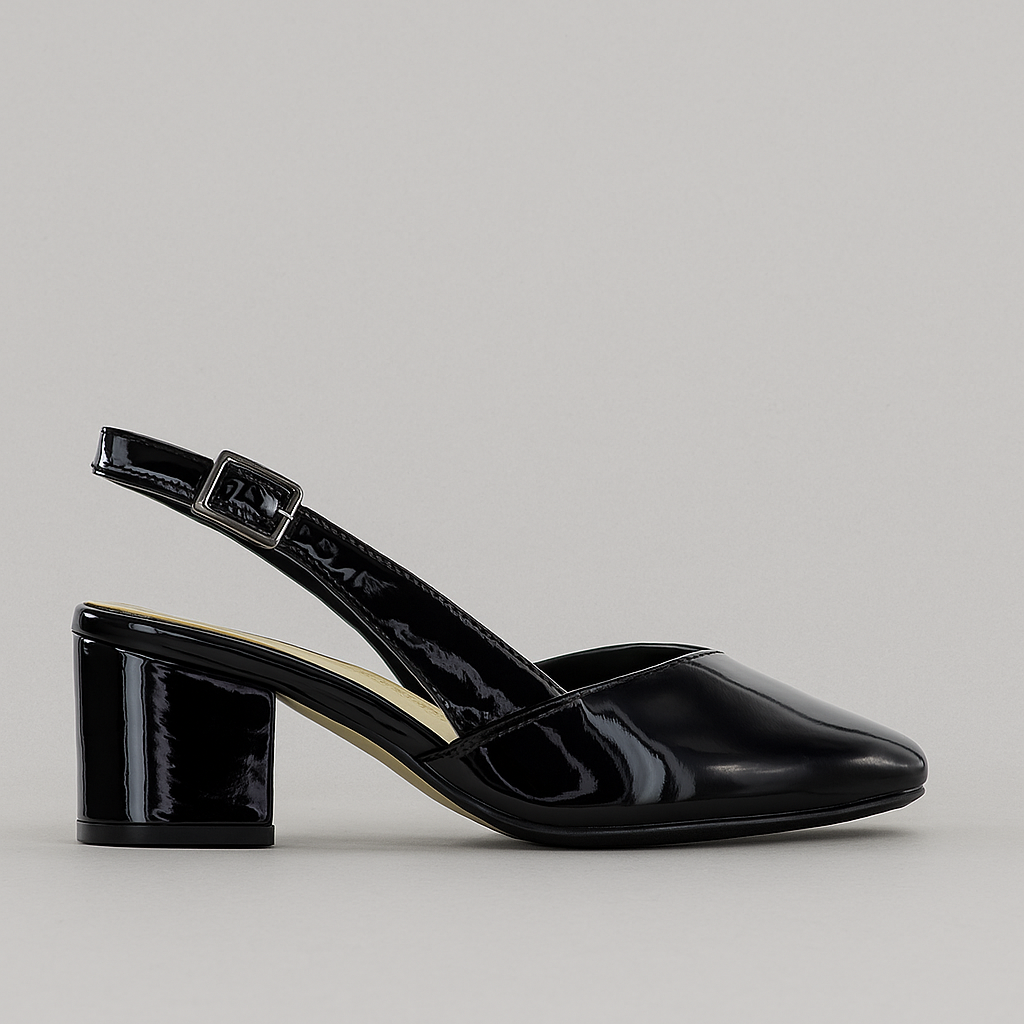 ZIERA VEERA BLACK PATENT - Women Heels - Collective Shoes 